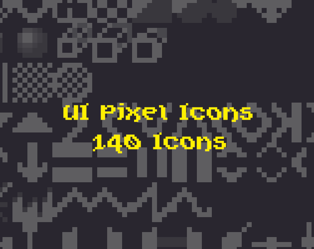 UI Pixel Icons 8x8 by Pelatho