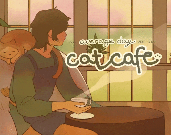an average day at the cat cafe cover