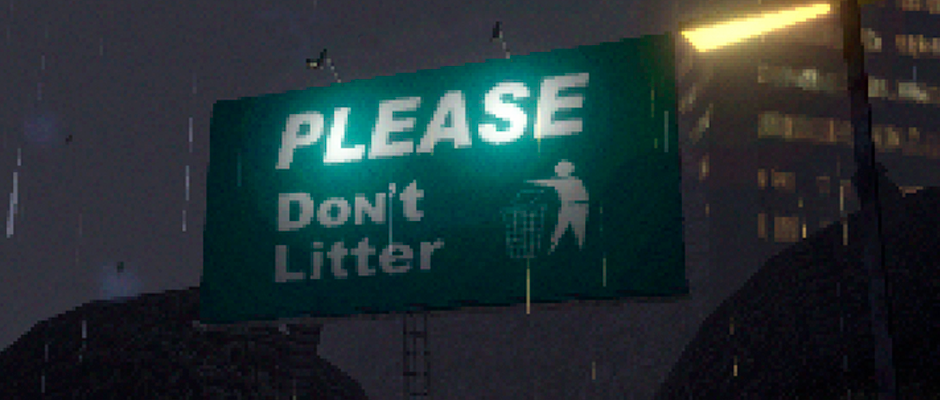 Please don't litter
