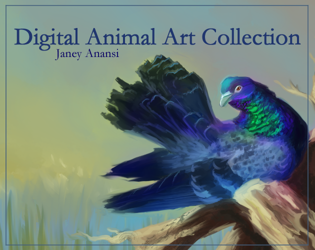 Digital Animal Art Collection by Janey Anansi by Janey Anansi