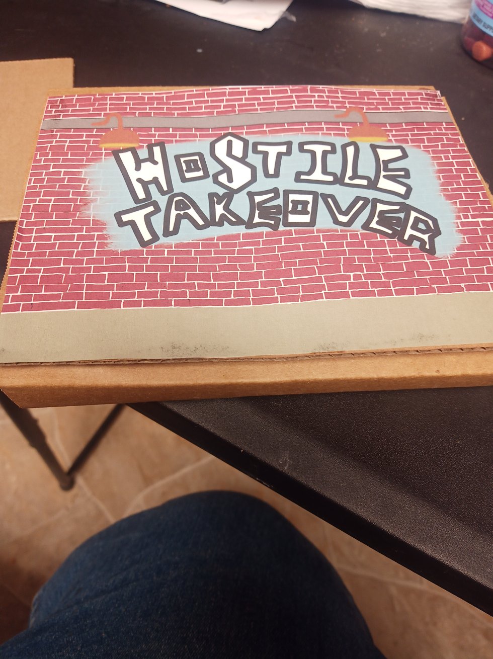 The first hostile takeover box