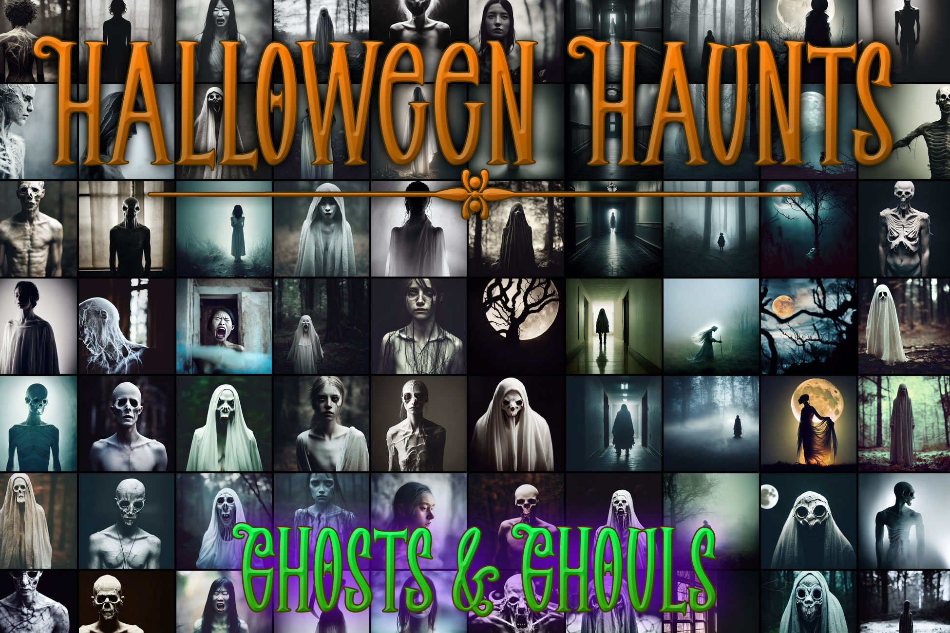 Halloween Haunts - Ghosts & Ghouls Icon Pack for RPG / Fantasy Games