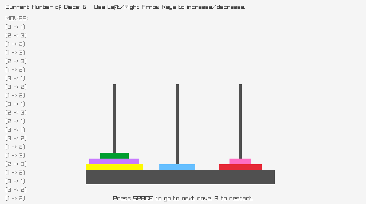 Tower of hanoi by vedang javdekar