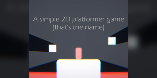 Cover image for A simple 2D platformer game