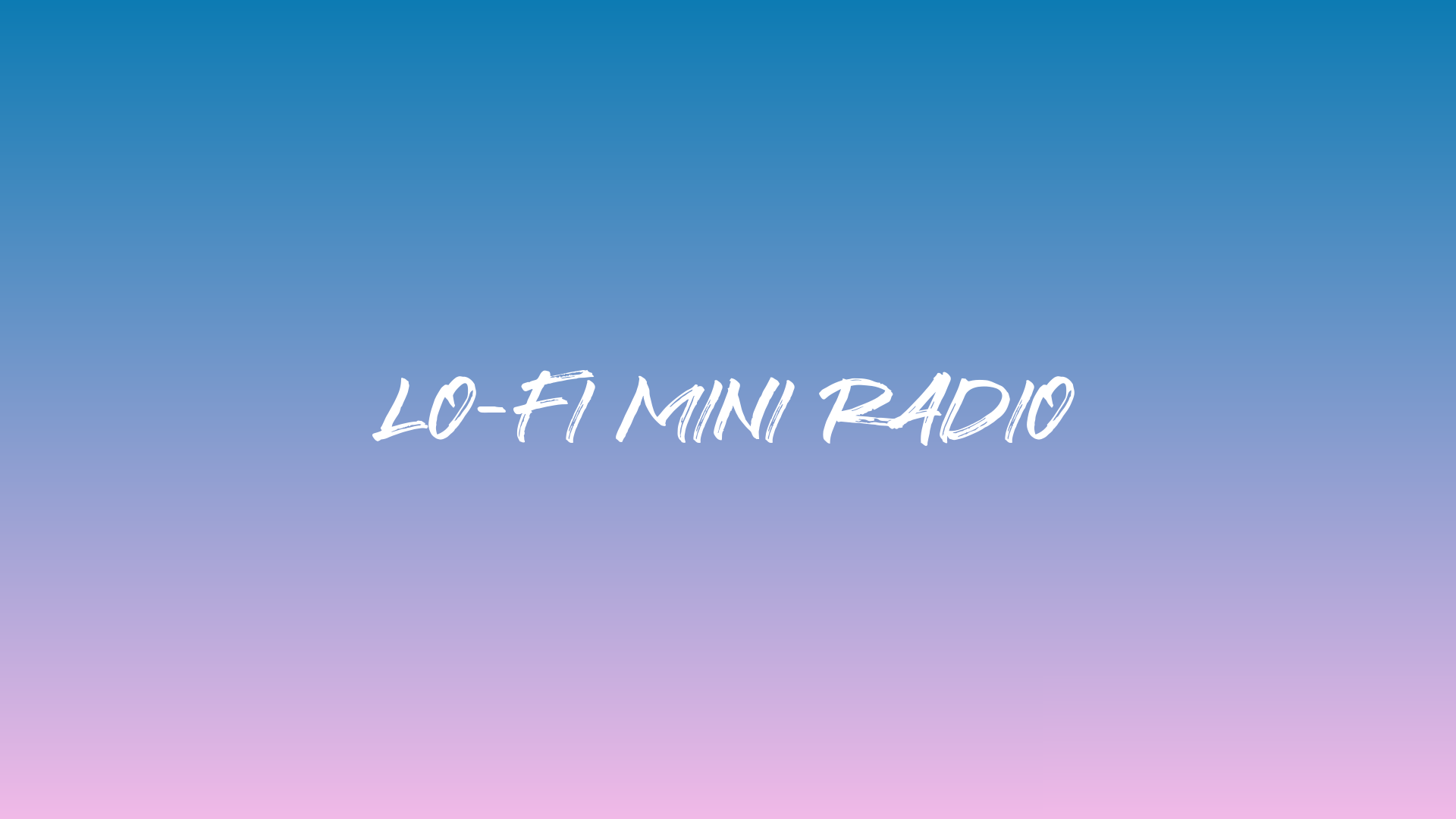 Lo-Fi Mini Radio