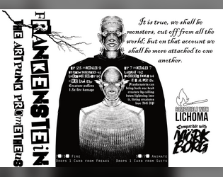 Frankenstein The Artpunk Prometheus   - 2 Classes and Monsters for MÖRK BORG 