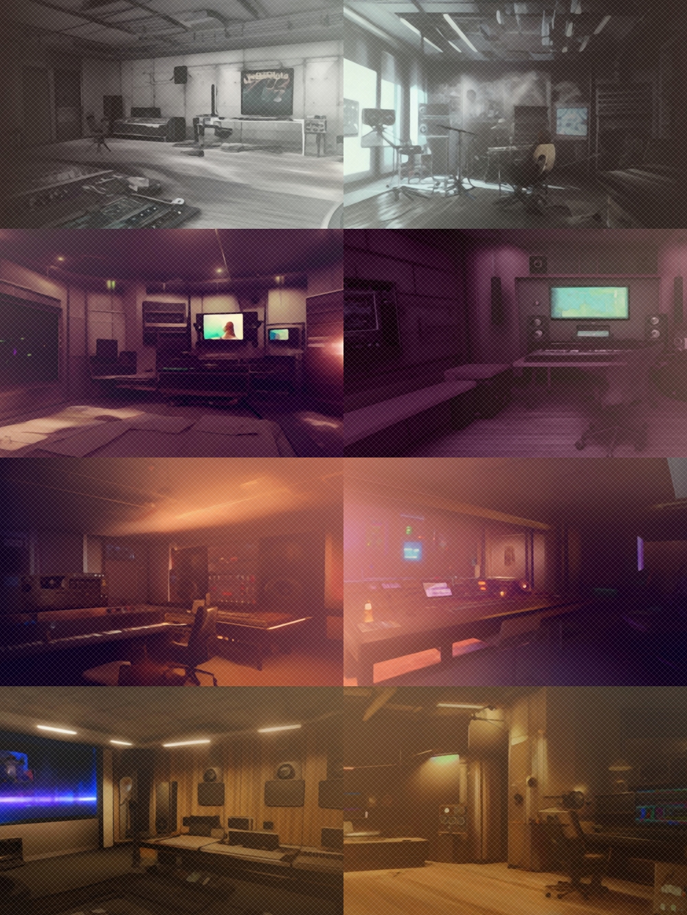 Music Company with Recording Studio Pack: 14 Visual Novel Backgrounds by  Rachel Chen