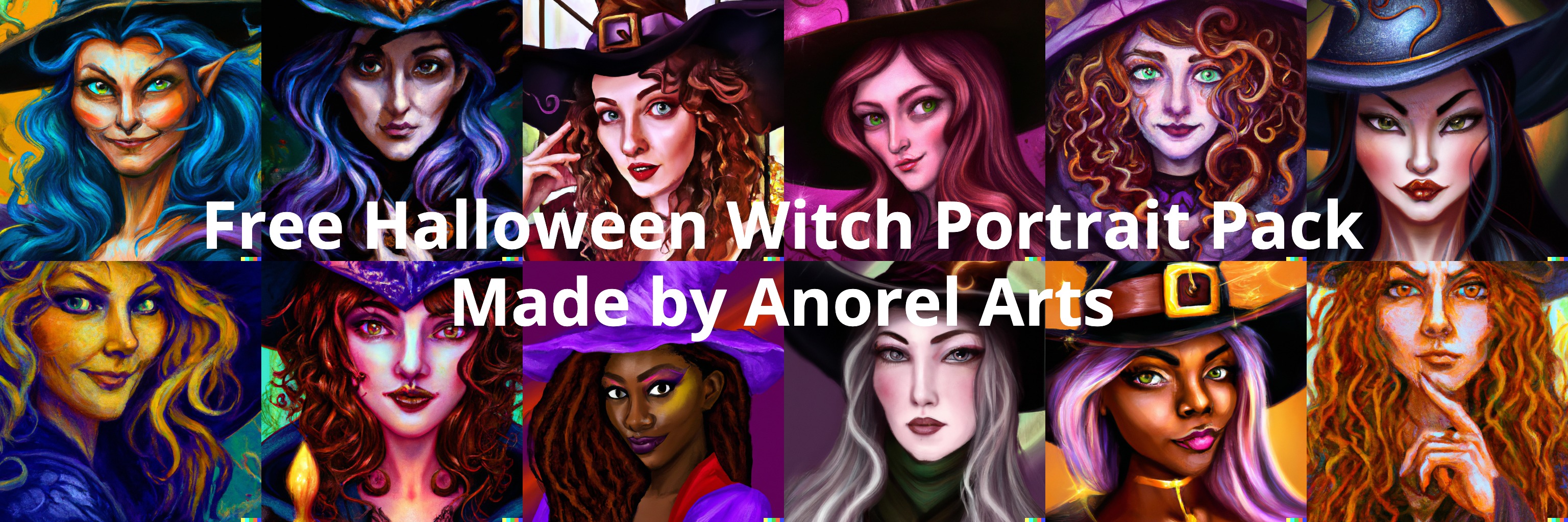 Free DALL-E Witch Portraits
