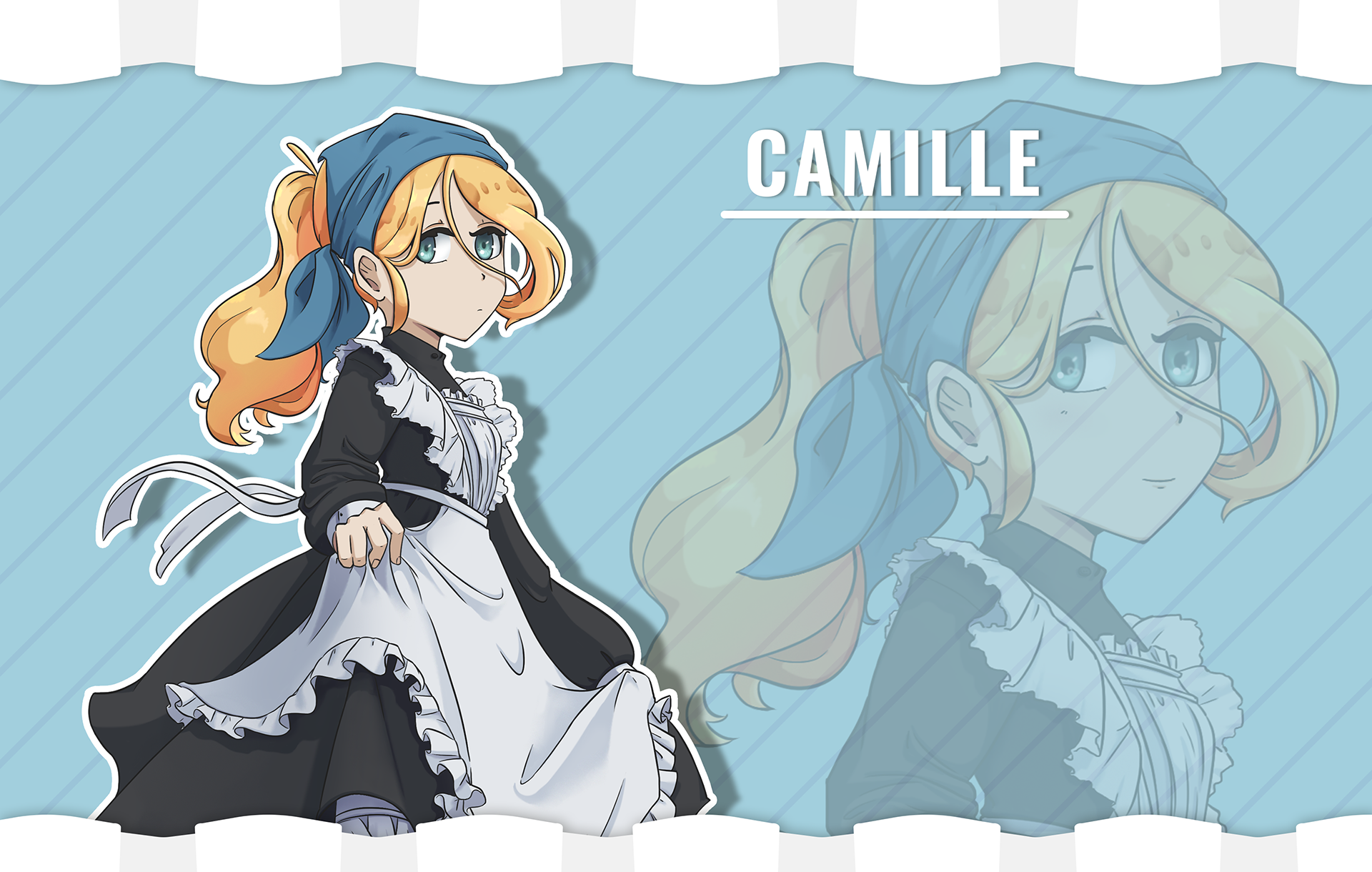 Camille - Maid Visual Novel Sprite