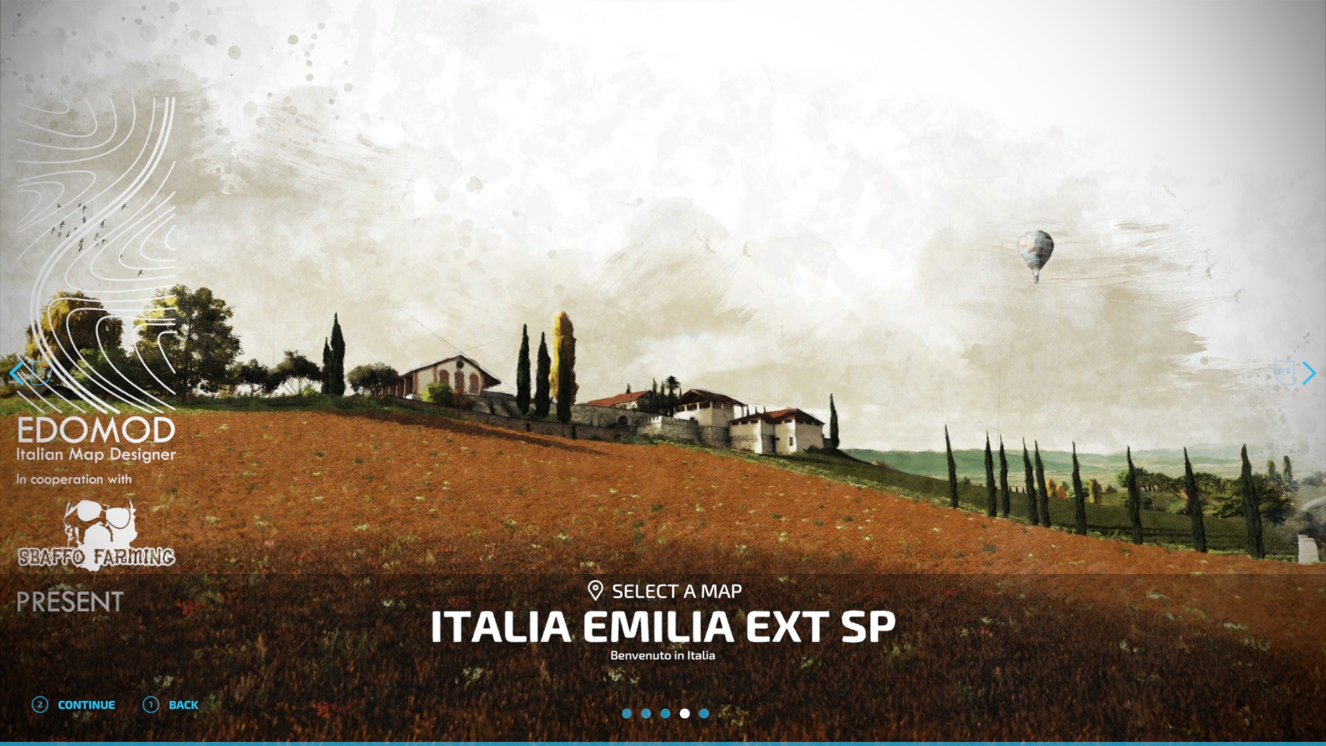 Map Italia Emilia AutoDrive