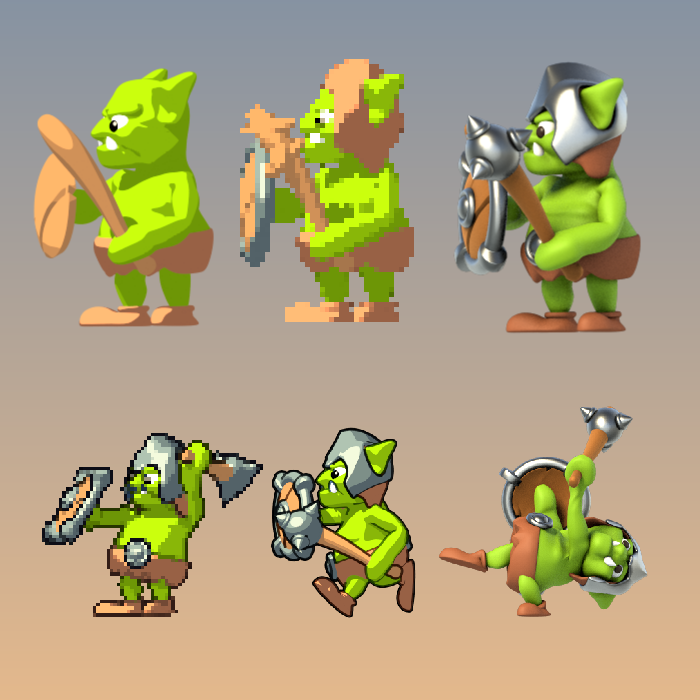 Goblin Cartoon -Side View by Game Assets Goblin Cartoon -Side View by Game Assets