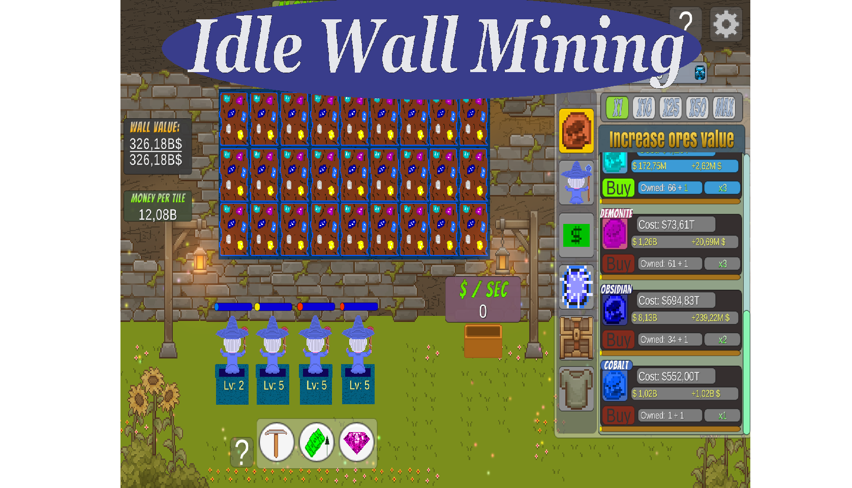 Idle Wall Mining 🕹️ Play on CrazyGames