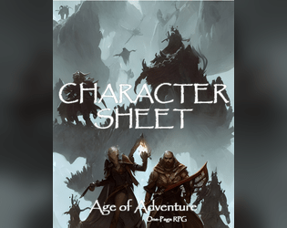 Age of Adventure RPG - Character Sheet  