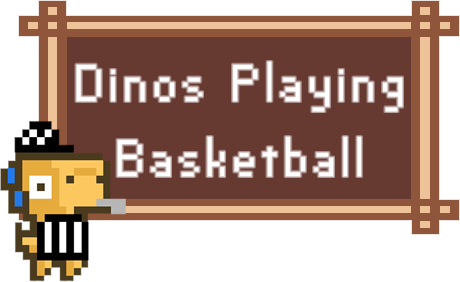 Dinos Playing Basketball