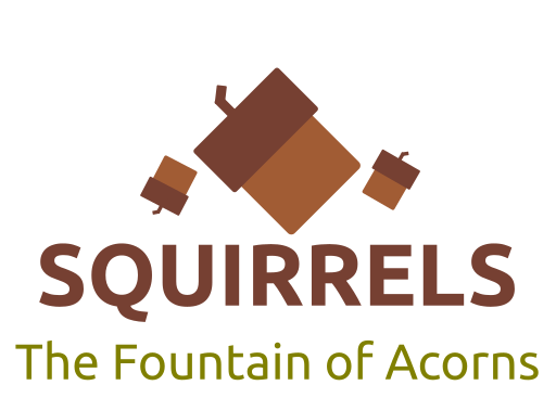 Squirrels: The fountain of acorns.