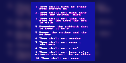 Cover image for The Ten Commandments on NES