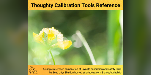 Cover image for Thoughty's Calibration Tools Reference Sheet