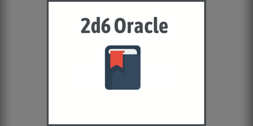 Cover image for 2d6 Oracle Bookmark