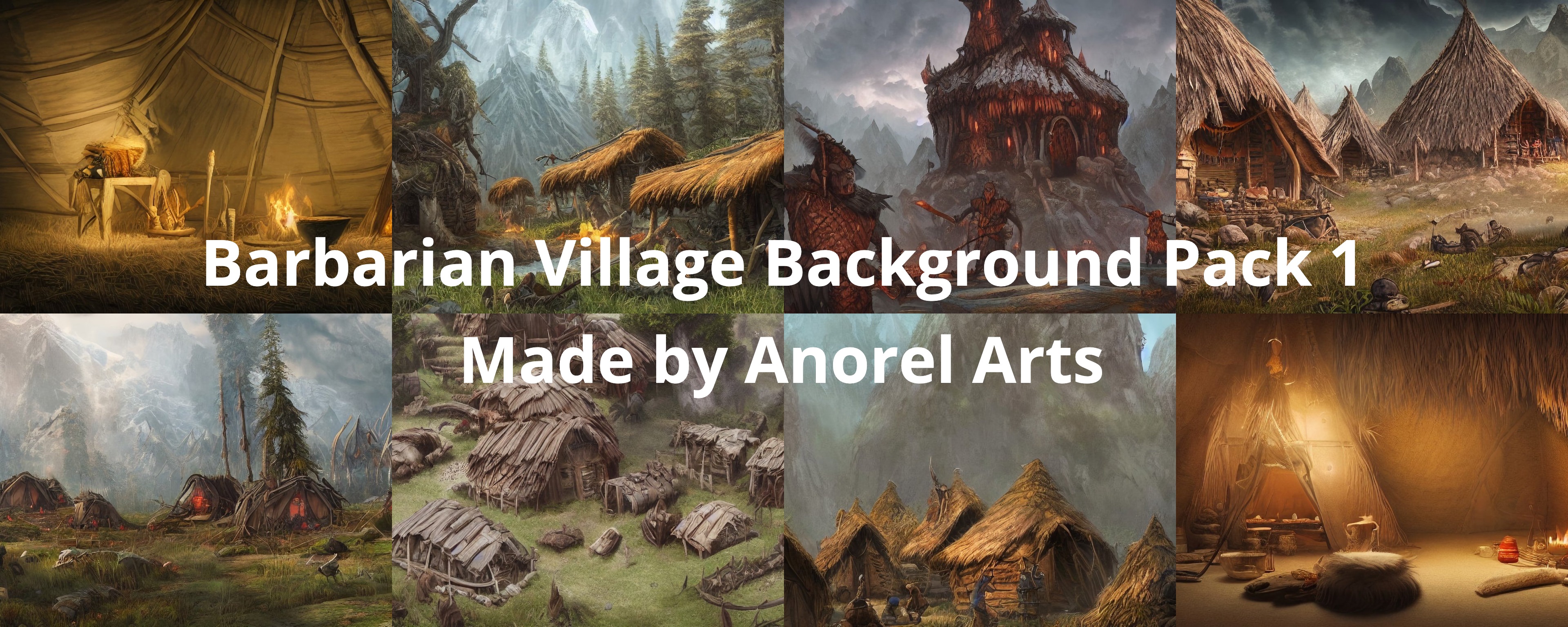 Barbarian Village Background Pack 1