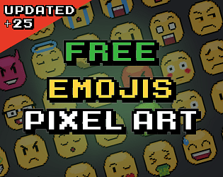 Pixel Art Emojis by Kerrie Lake