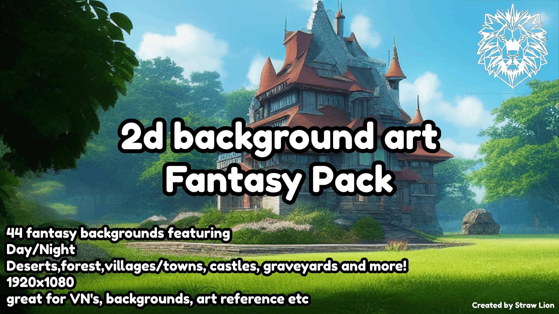 Fantasy Backgrounds 2d Art Pack