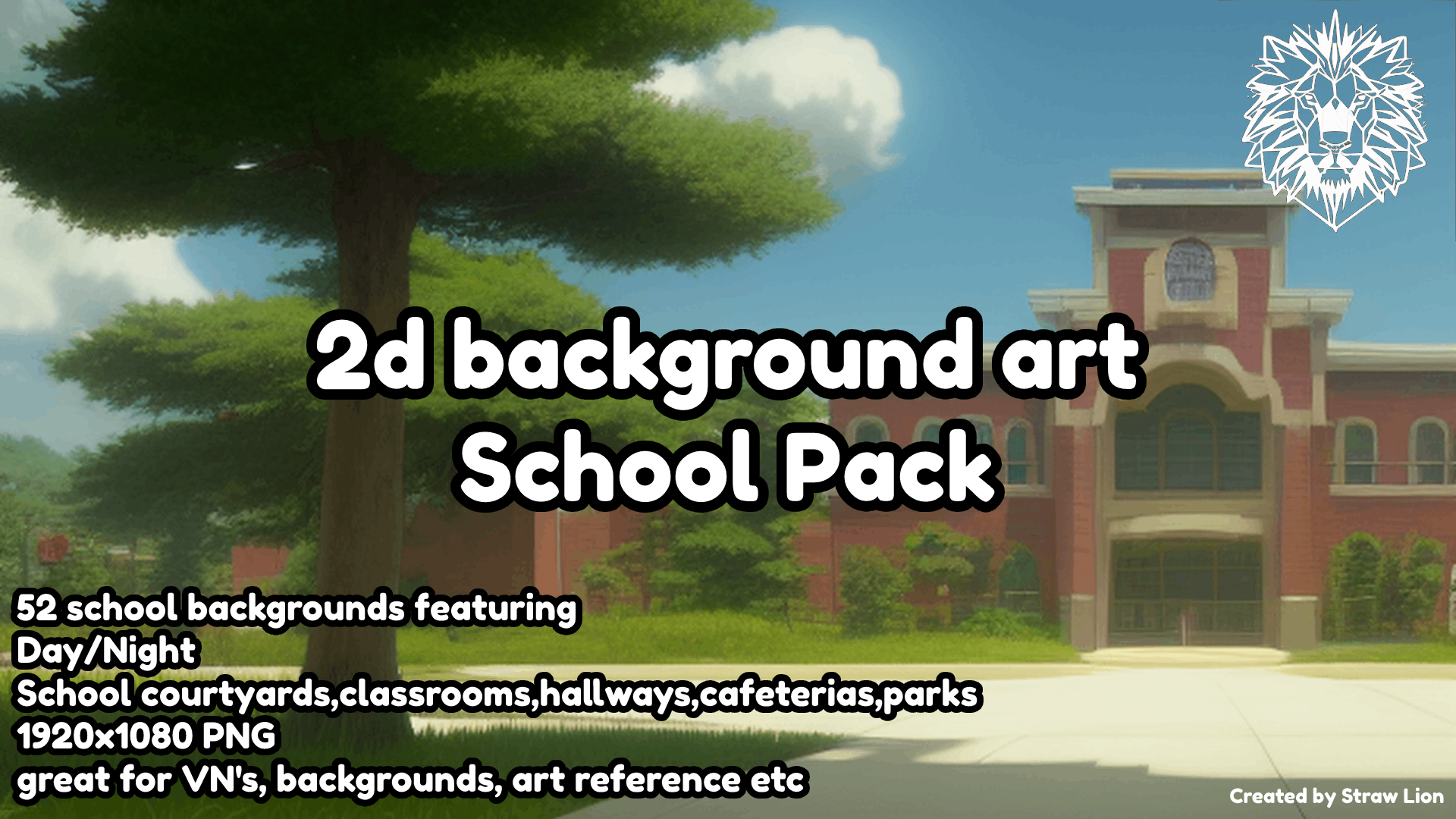 School Backgrounds 2d Art Pack