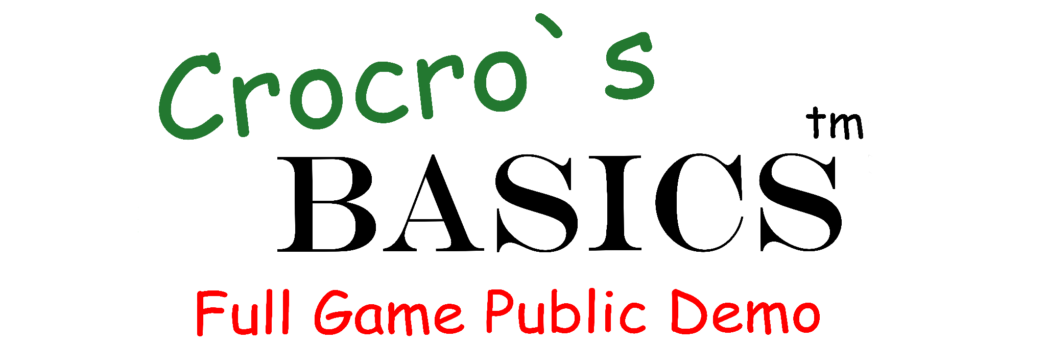 Crocro`s Basics Full Game Public Demo