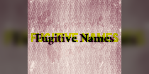 Cover image for Fugitive Names