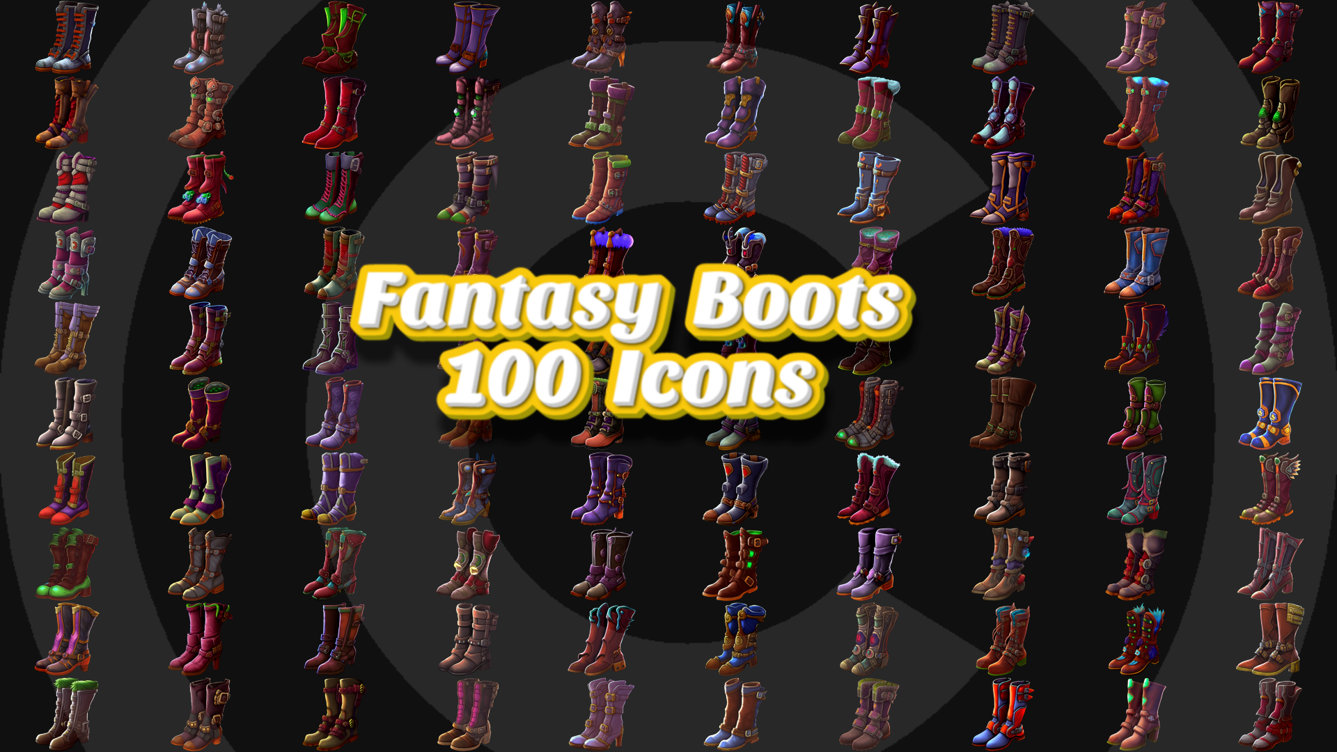 Fantasy Boots 100 Icons