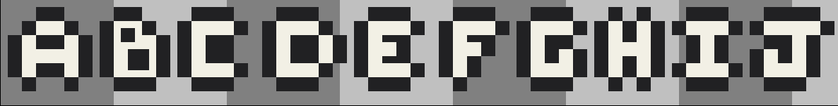 pixel art font