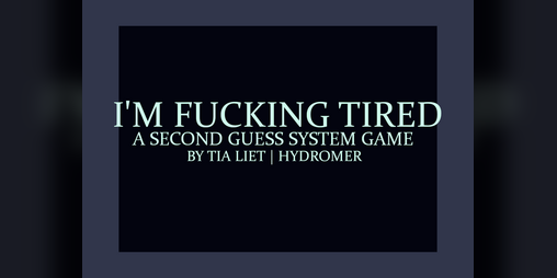 Cover image for I AM FUCKING TIRED