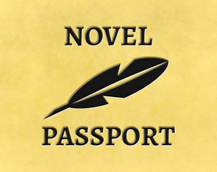 Novel Passport   - A bookmark passport keepsake game your reading journey 