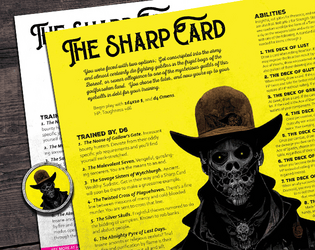 The Sharp Card - a Mörk Borg class  