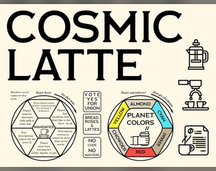 Cosmic Latte   - A space barista unionization one-page TTRPG 