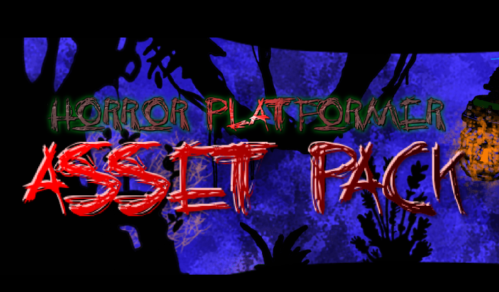 Dark Horror Platformer Game Assets