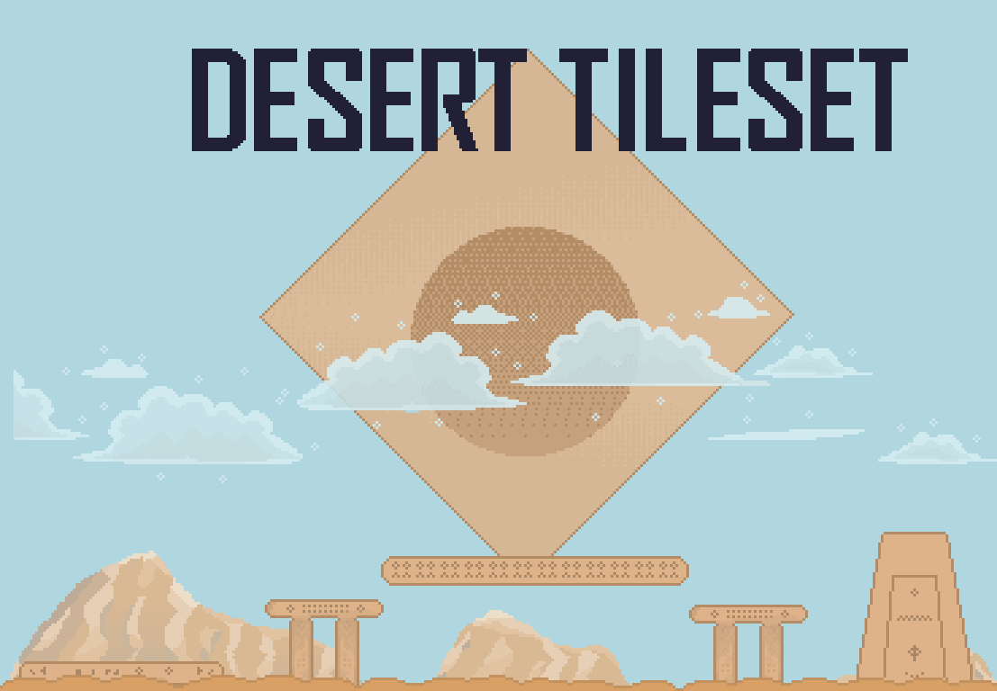 Free Pixel Art Desert Tileset