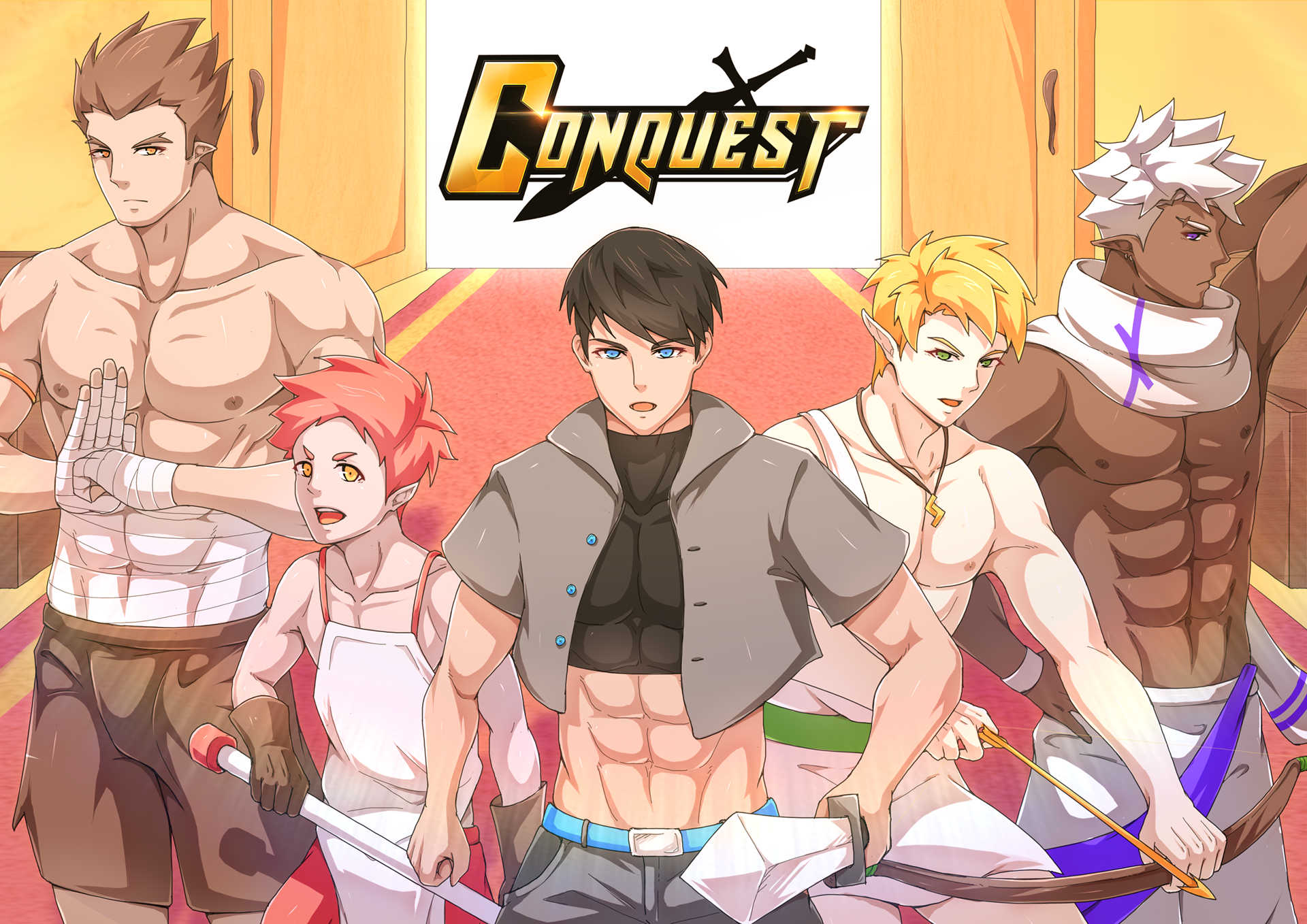 Conquest - BL/Yaoi Fighting Visual Novel by Sorashu