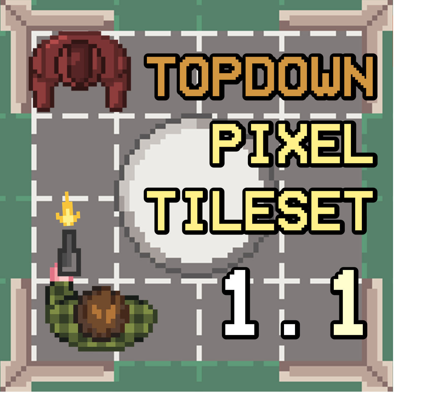 Pixel Topdown Shooter Assets By Dyru