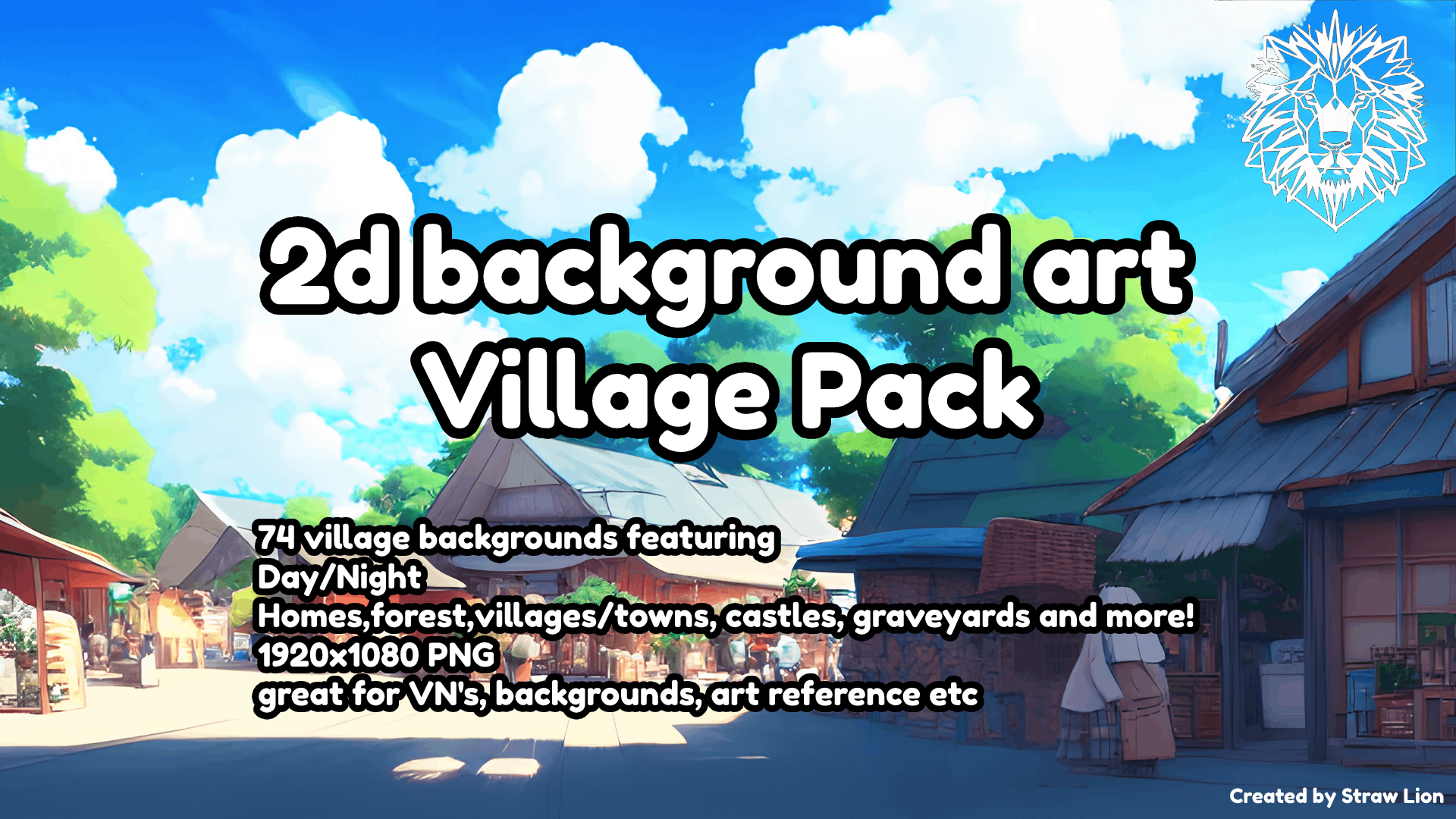 Village Pack Backgrounds 2d Art Pack