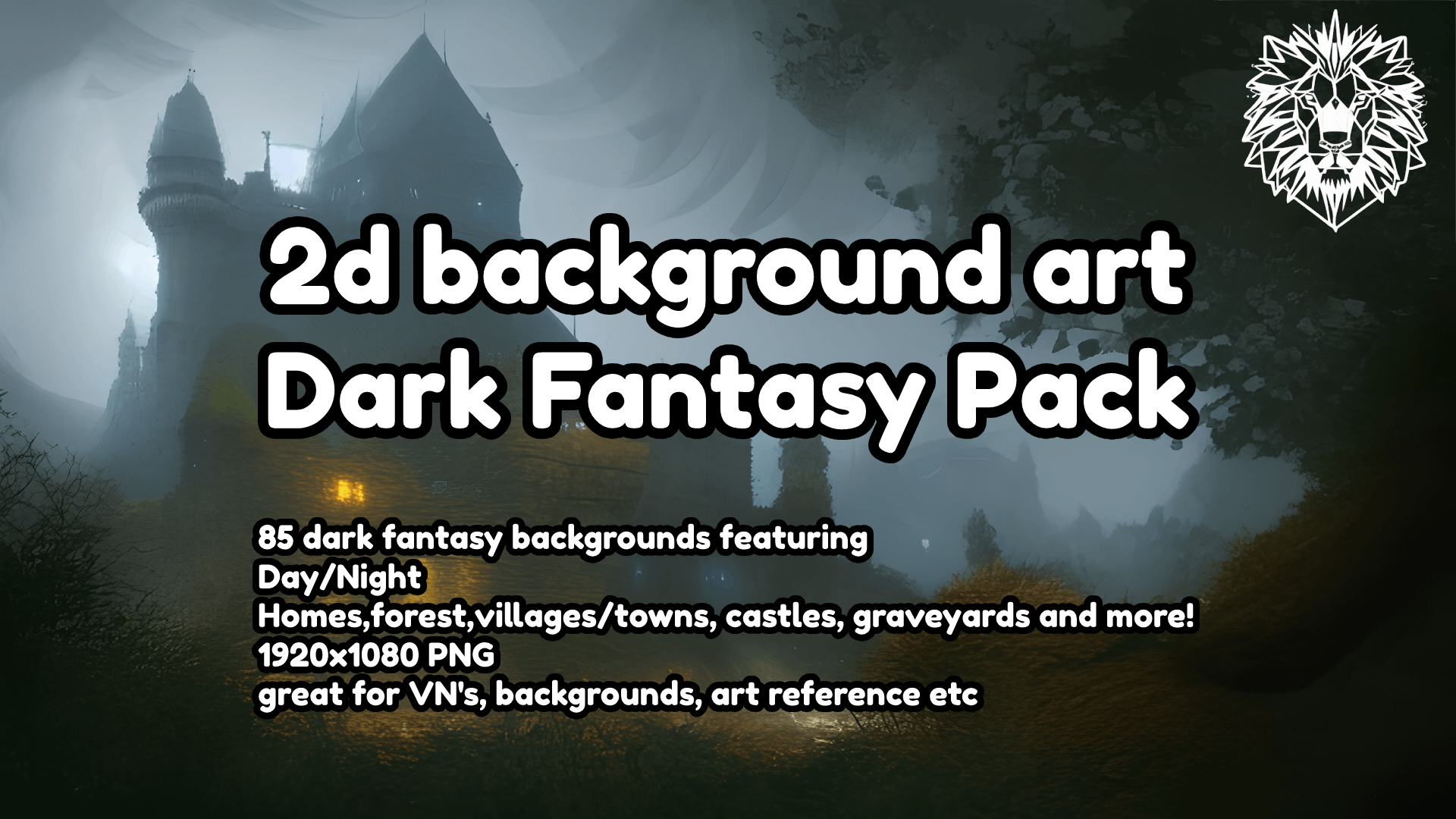 Dark Fantasy Pack Backgrounds 2d Art Pack