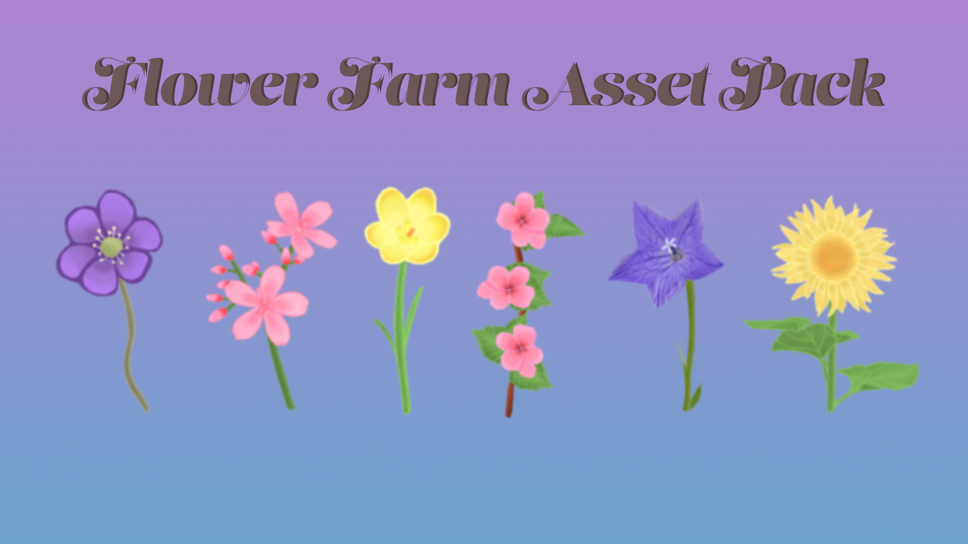 Flower Farm Asset Pack 2D