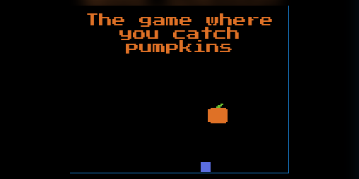 Cover image for The game where you catch pumpkins