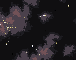 Pixel art space backgrounds set by ?Helianthus Games?