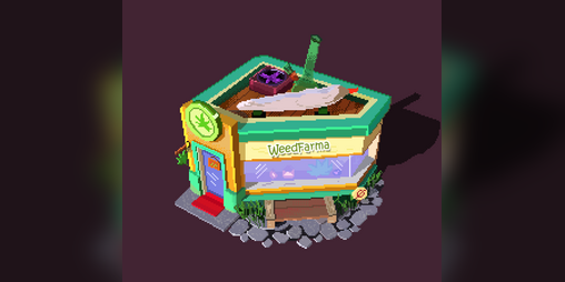 Cover image for weed pharma 2D isometric Pixel art