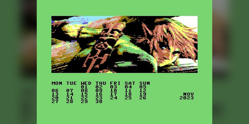 Cover image for Zelda (The Legend of) 2023 C64 Calendar
