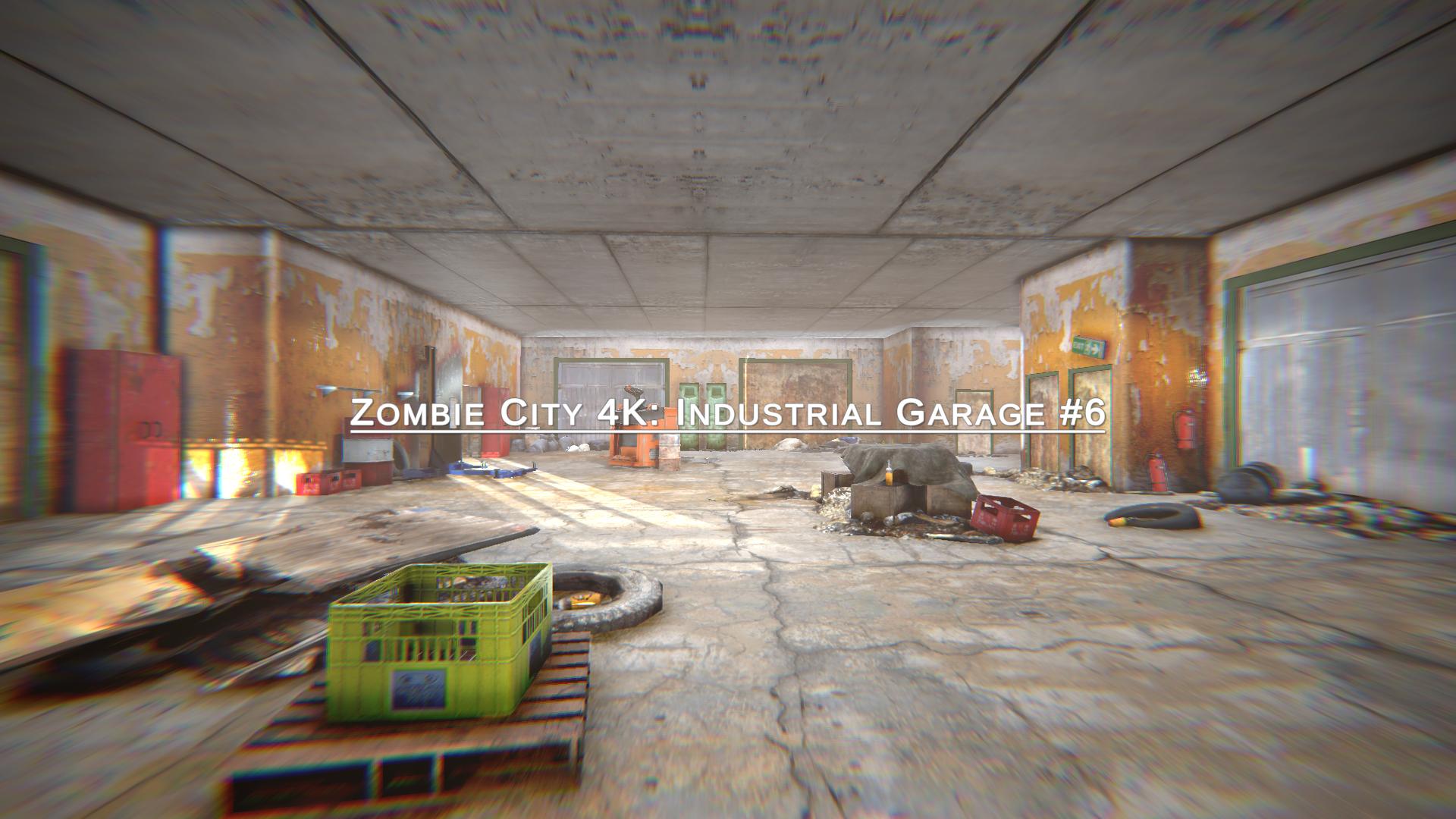 Zombie City 4K Industrial Garage 6 by Afterworldstudios 3D