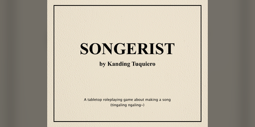 Cover image for SONGERIST (2022)