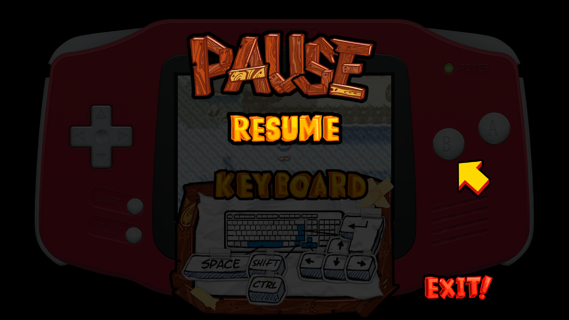 ErrorWare2 Screenshot- Pause Menu Controls