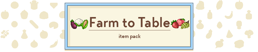 Farm to Table Item Pack
