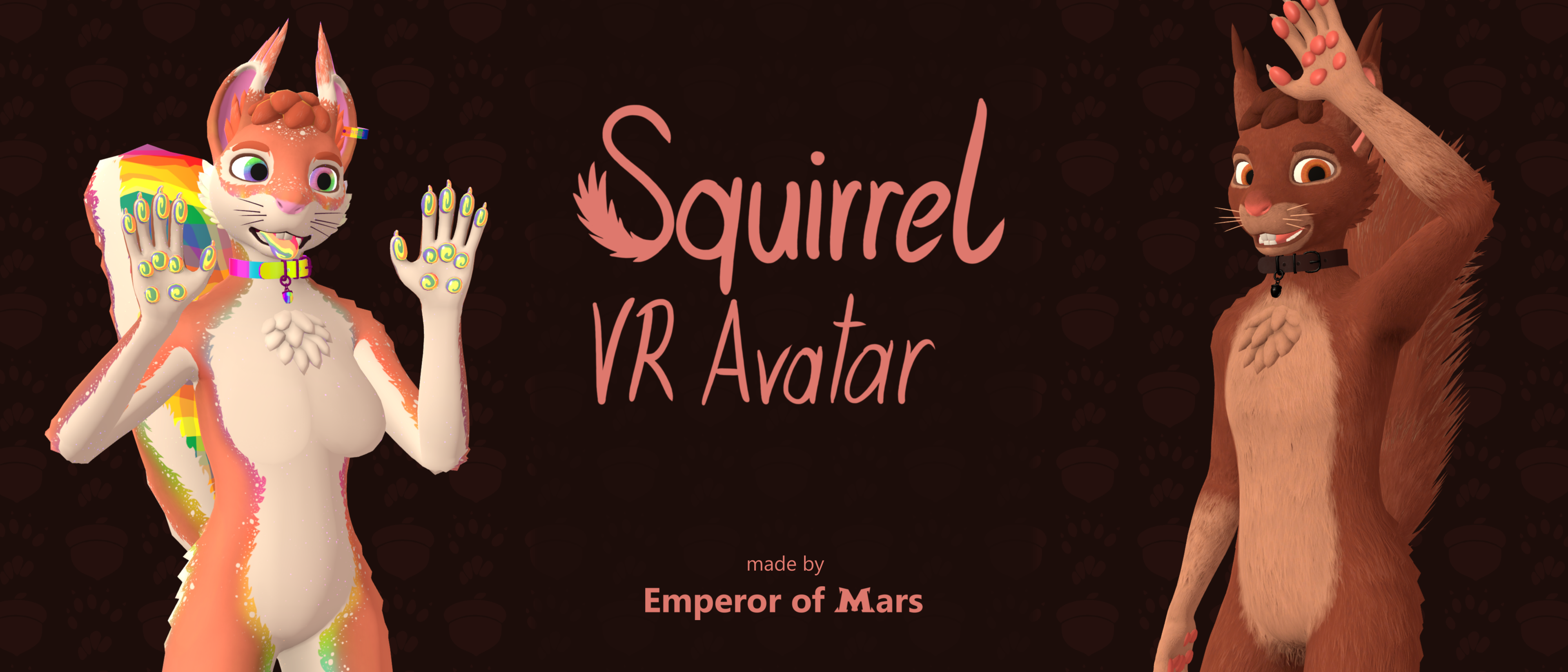Squirrel VR Avatar (VRChat, ChilloutVR, VRM)